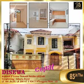 DISEWAKAN MURAH RUMAH 8 X 20 DI TAMAN PALEM LESTARI CENGKARENG JAKARTA