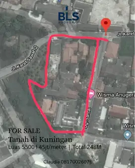 For SALE Tanah di Kuningan Cocok Untuk Kantor dan Apartement