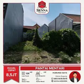 DISEWAKAN CEPAT BUTUH UANG TANAH PANTAI MENTARI