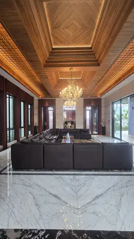 RUMAH FURNISHED MEWAH FULL MARMER IMPORT PANTAI MUTIARA JAKARTA UTARA