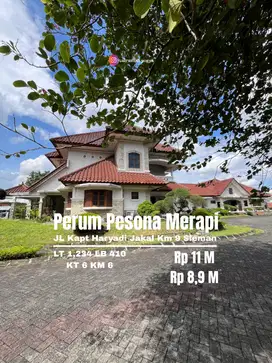 Rumah murah luas tanah 1234 m perumahan merapi view Jl Kaliurang km 9