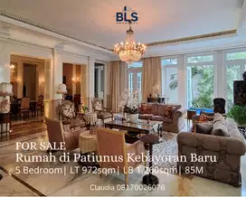 FOR SALE Rumah Mewah di Patiunus Kebayoran Baru