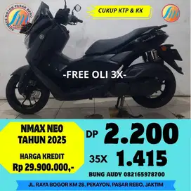 YAMAHA NMAX NEO TAHUN 2025 GRATIS KIRIM SEJABODETABEK, GRATIS SERVIS