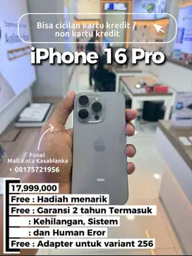 IPHONE 16 PRO GARANSI RESMI