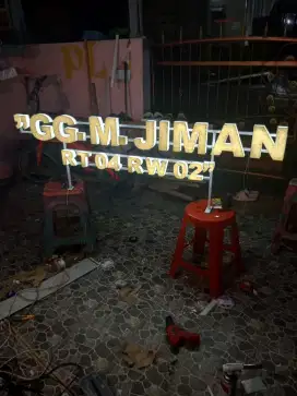 Jasa Huruf Timbul Acrylic Stainless | LED