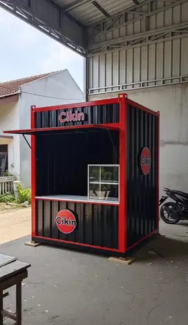 Booth container