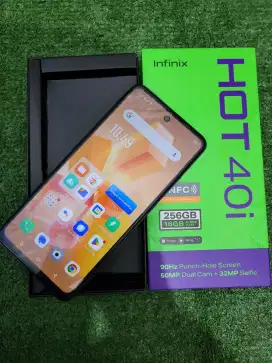 Infinix hot 40i 8/256gb fullset ori second mulus