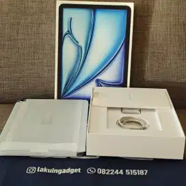 Ipad Air 6 M3 128Gb Skyblue Fullset Original Garansi Juli 2026