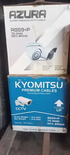Kabel CCTV plus power RG 59 merk kyomitsu - Azura