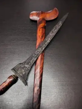 Keris brojol pamor udan mas asli sepuh kuno original