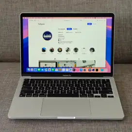Macbook Pro M1 16/1TB Silver CTO Fullset Original Mulus Siap Pakai