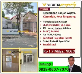 VTH0191 - Rumah 2+1Kamar, Dalam Cluster Banjar Wijaya, Kota Tangerang