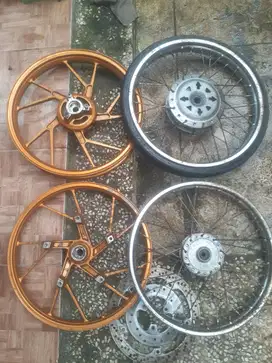 Pelek motor satria dan beat