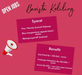 Lowongan Kerja Barista Keliling Sidoarjo