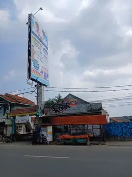 Tanah Pinggir Jalan Raya Serpong Seberang Ruko Bunderan Alam Sutera