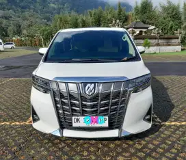 Km 20.000 Toyota Alphard 2.5 G ATPM TSS 2019 asli bali gress