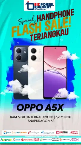PROMO HP OPPO A5X || RAM 6/128 || BATERAI BESAR 6000MAH || BISA COD