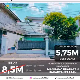 Dijual Cepat Murah Rumah Mewah Harga NJOP Di Mampang Prapatan Jaksel