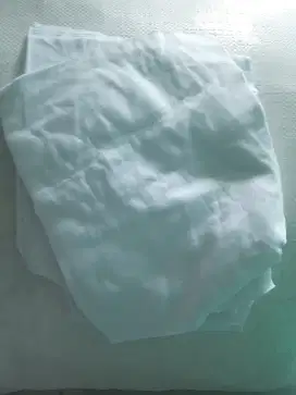 Kain elap majun putih, katun