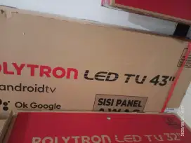 Android TV 43 Polytron Digital Tv, Baru Garansi Resmi & Tukar Tambah