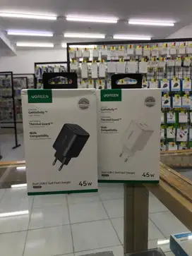 UGREEN Adaptor Dual USB-C GaN Fast Charger 45W - 65058/65154