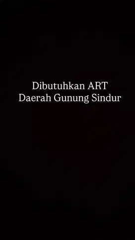 Dicari Jasa ART Gunung Sindur