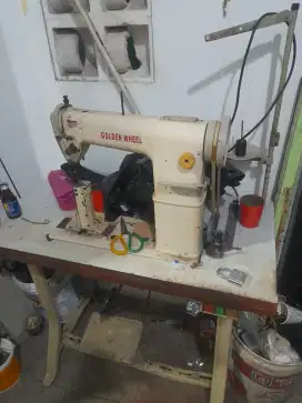 Mesin jahit sepatu dan tas golden wheel