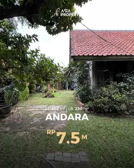 RUMAH LUAS DI ANDARA DEKAT TOL ANDARA