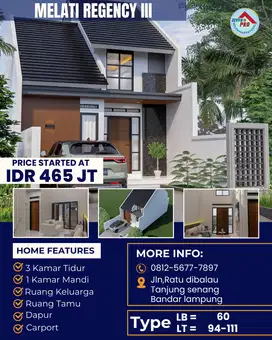 RUMAH CLUSTER MURAH DI TENGAH KOTA