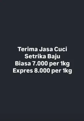 Jasa Cuci Setrika Baju