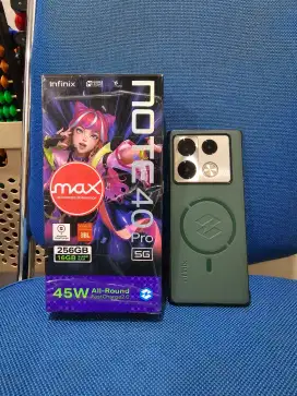 Infinix note 40 pro 5g 8/256gb fullset ori powerbank wireless