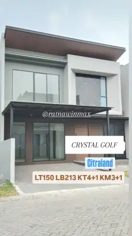 Dijual Rumah Baru Crystal Golf Citraland