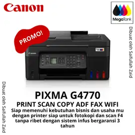 Canon PIXMA G4770 Print Scan Copy ADF Fax WiFi