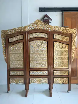 Sketsel Kayu Jati Ukir (Penyekat ruangan)