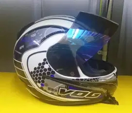 DIJUAL HELM SECOND VOG BIRU FULL FACE