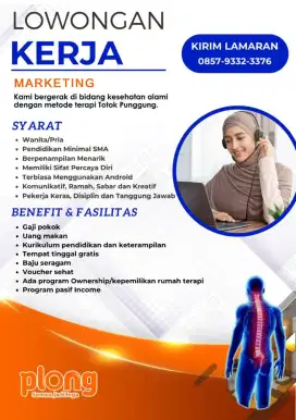 Dicari Staff Marketing Bidang Kesehatan