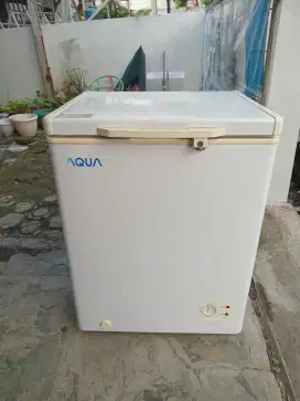 Freezer box AQUA 100 liter ORI segel beku normal