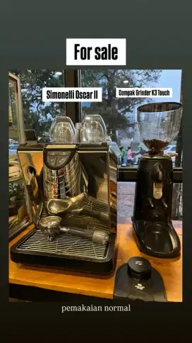 Di Jual Coffee Machine & Grinder