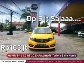 Dp5jt BRIO RS 2020 AT Terima Nama Pembeli
