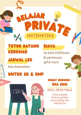 jasa les private matematika SD dan SMP