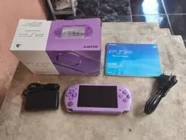 Playstation Portable PSP Slim 3000 Lilac Purple Fullset 16GB 00