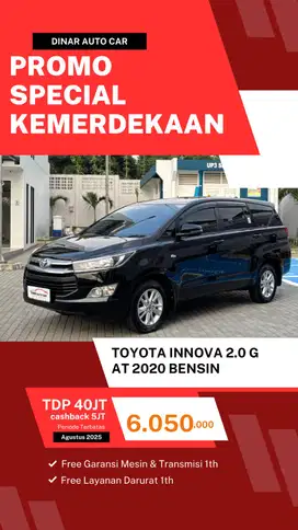 Toyota innova 2.0G at 2020 low km 45rb servis record