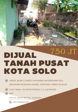 Tanah pekarangan pusat kota solo alkid