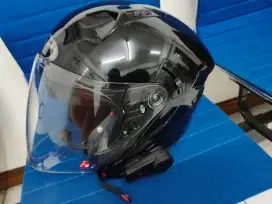 kyt nfj + intercom maxto m2 jarang pakai baru seminggu