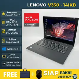 Laptop Lenovo V330-141KB Intel core i5 gen 8 Ram 8GB SSD 256GB