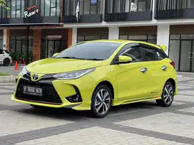 YARIS S TRD 2021 LIME KM 38rb PAJAK PANJANG TANGAN PERTAMA LIKE NEW GR