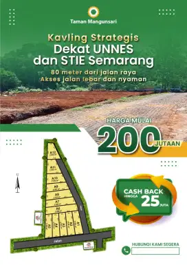 Tanah kapling dekat kampus