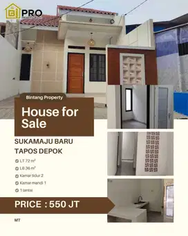 Rumah baru di Tapos Pekapuran depok