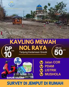 KAVLING INVESTASI NOL JALAN RAYA TANJUNG KEDAMEAN – GRESIK