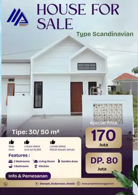 Rumah baru gress Murah kedamean